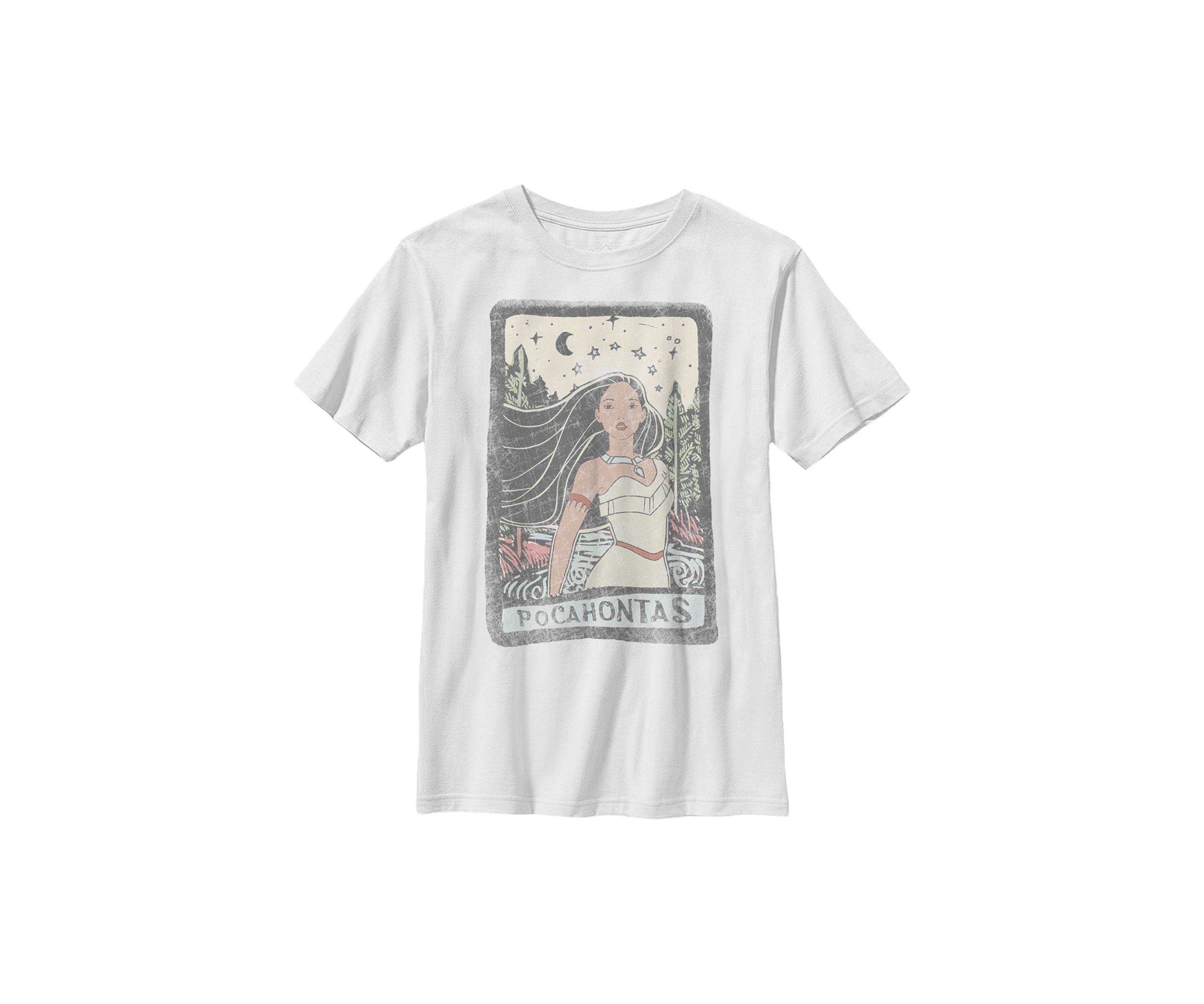 Boys 4-7 Pocahontas Block Bottom Letter Graphic T-Shirt