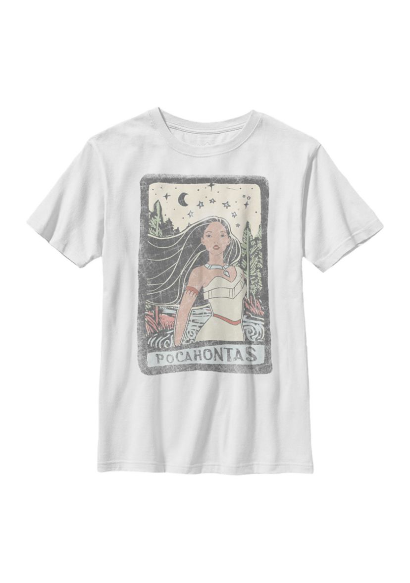 Boys 4-7 Pocahontas Block Bottom Letter Graphic T-Shirt