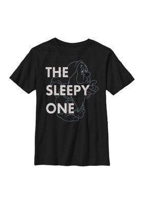Disney Princess Boys 4-7 One Sleepy Dwarf Graphic T-Shirt, Black, X-Large