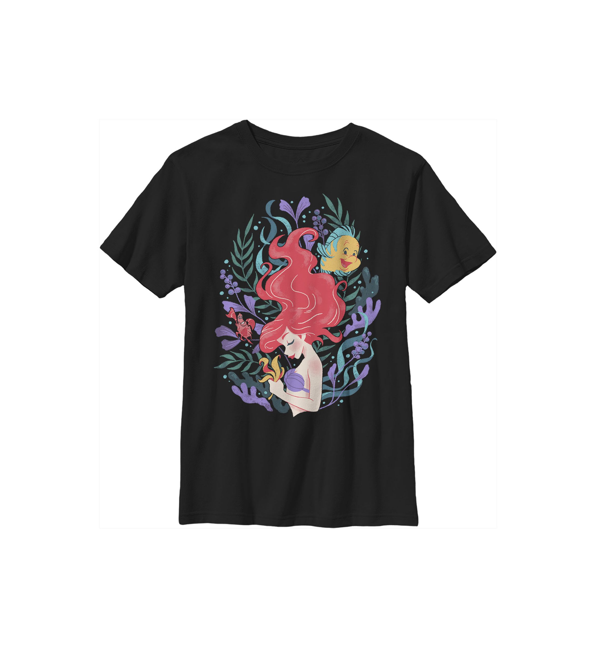 Boys 4-7 Leafy Ariel Graphic T-Shirt