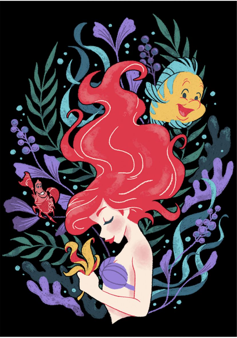 Boys 4-7 Leafy Ariel Graphic T-Shirt
