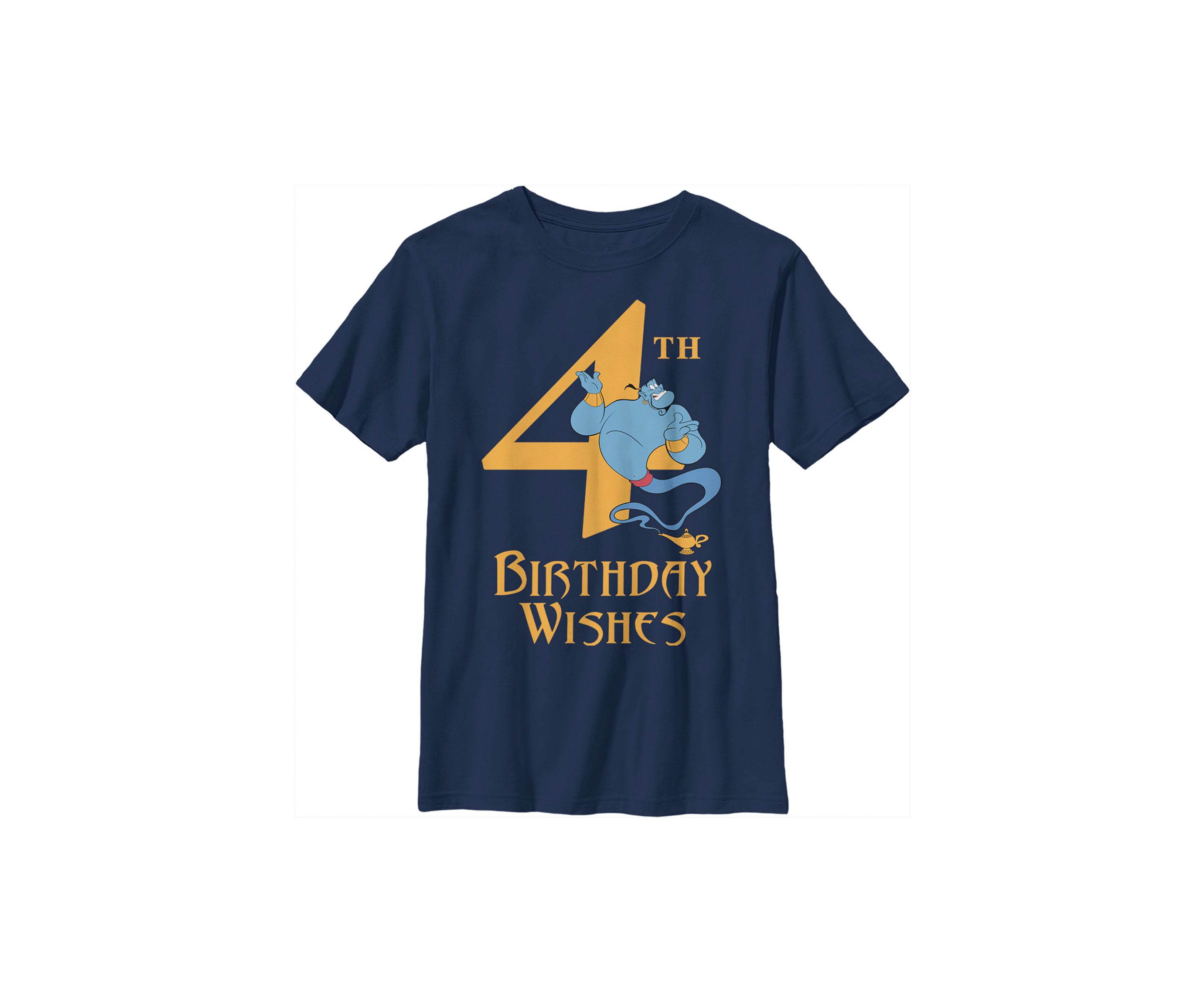 Boys 4-7 Genie 4th Birthday Graphic T-Shirt