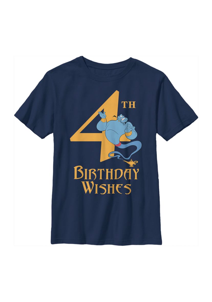 Boys 4-7 Genie 4th Birthday Graphic T-Shirt