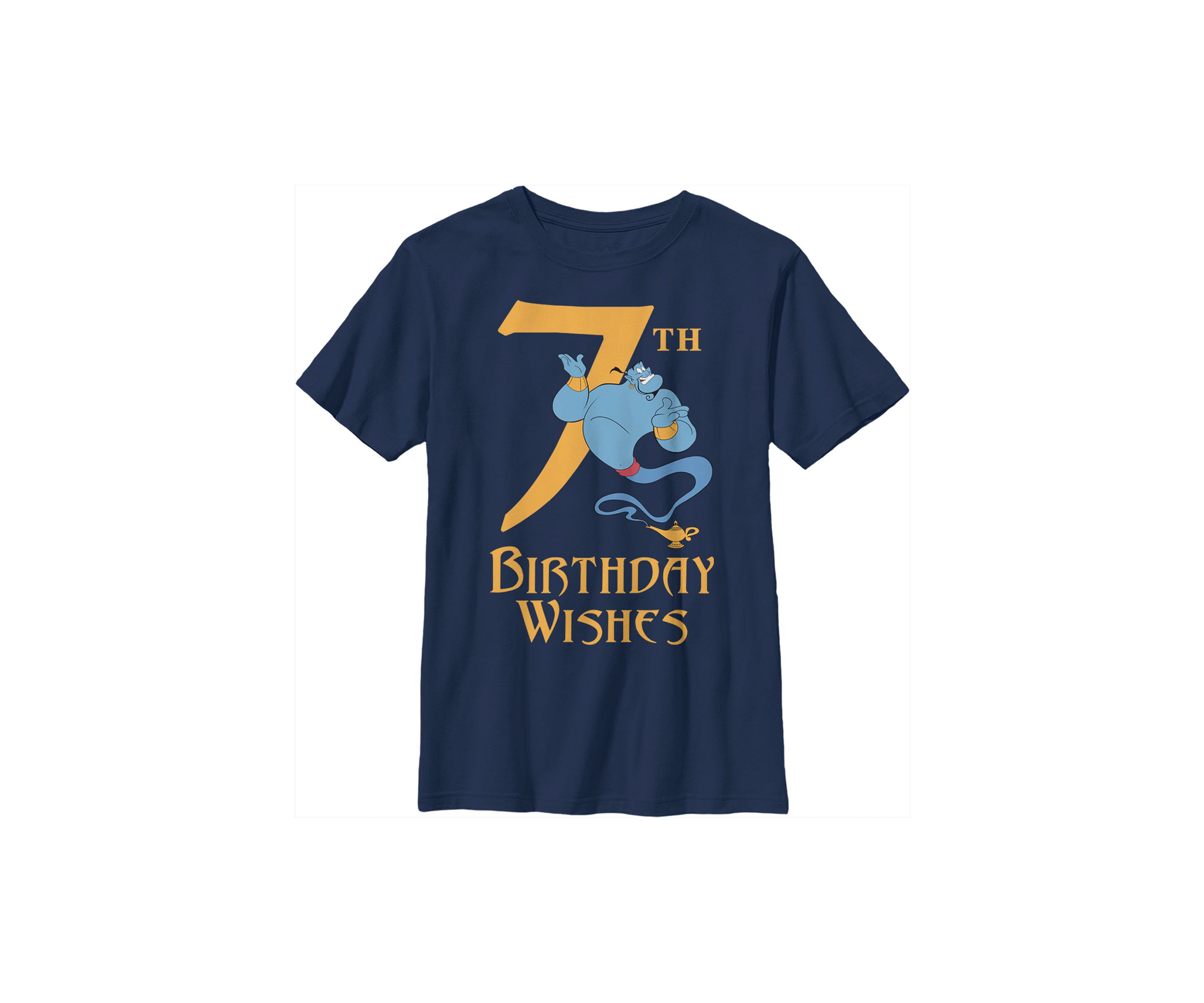 Boys 4-7 Genie 7th Birthday Graphic T-Shirt
