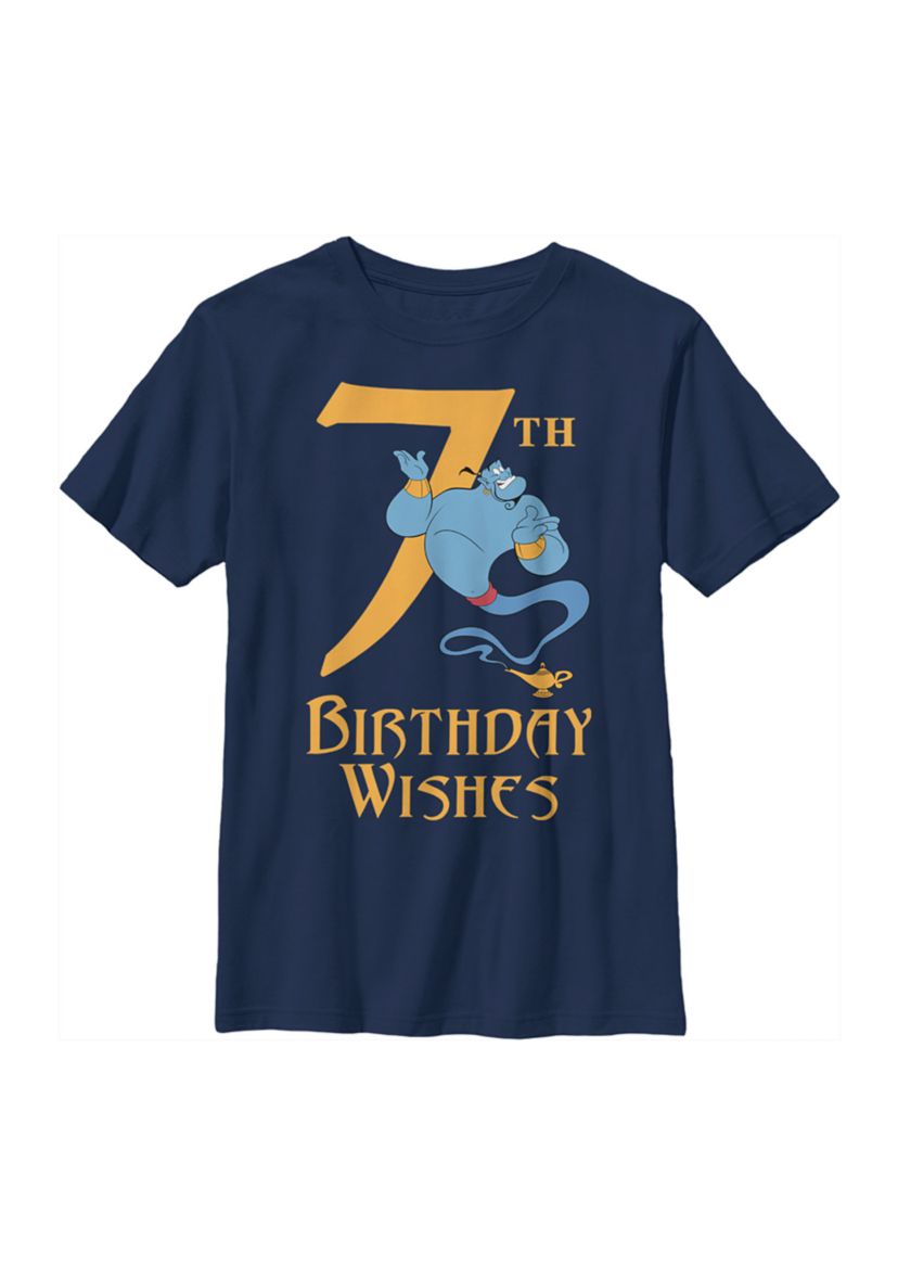 Boys 4-7 Genie 7th Birthday Graphic T-Shirt