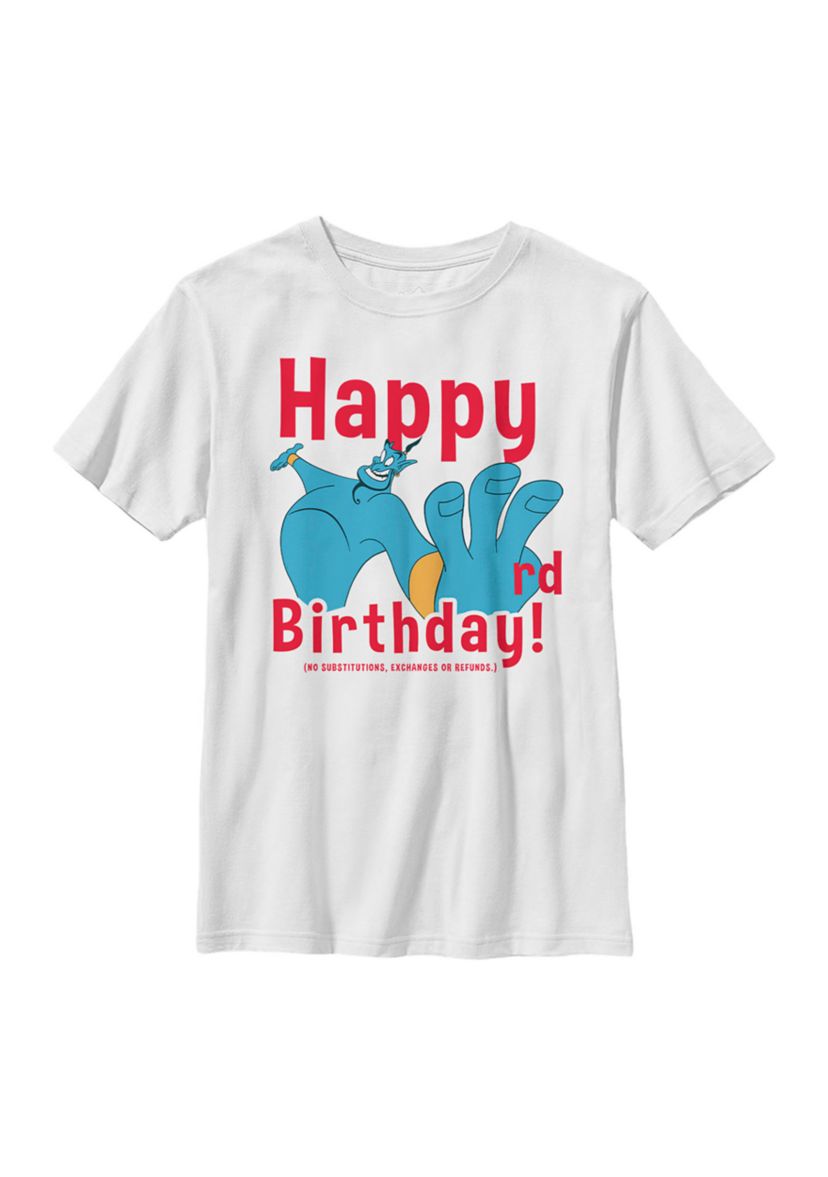 Boys 4-7 Genie Third Birthday Graphic T-Shirt