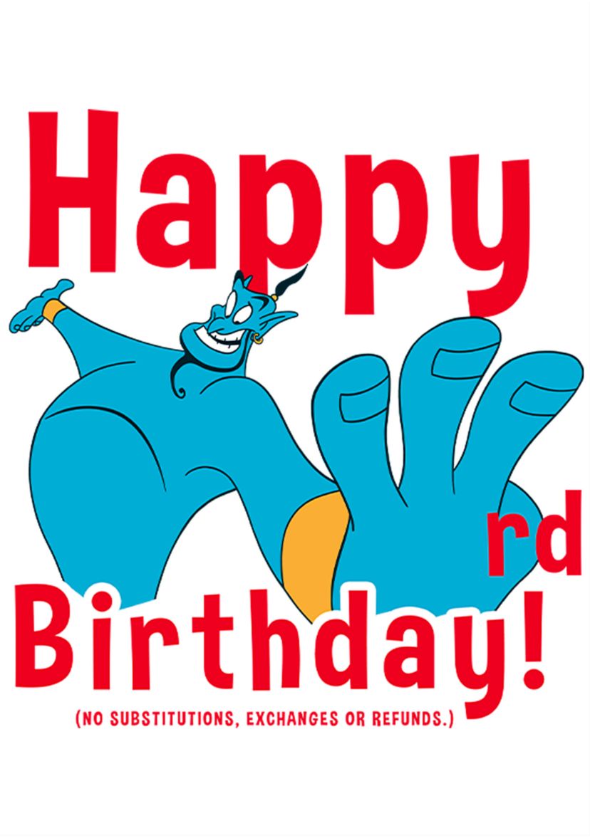 Boys 4-7 Genie Third Birthday Graphic T-Shirt