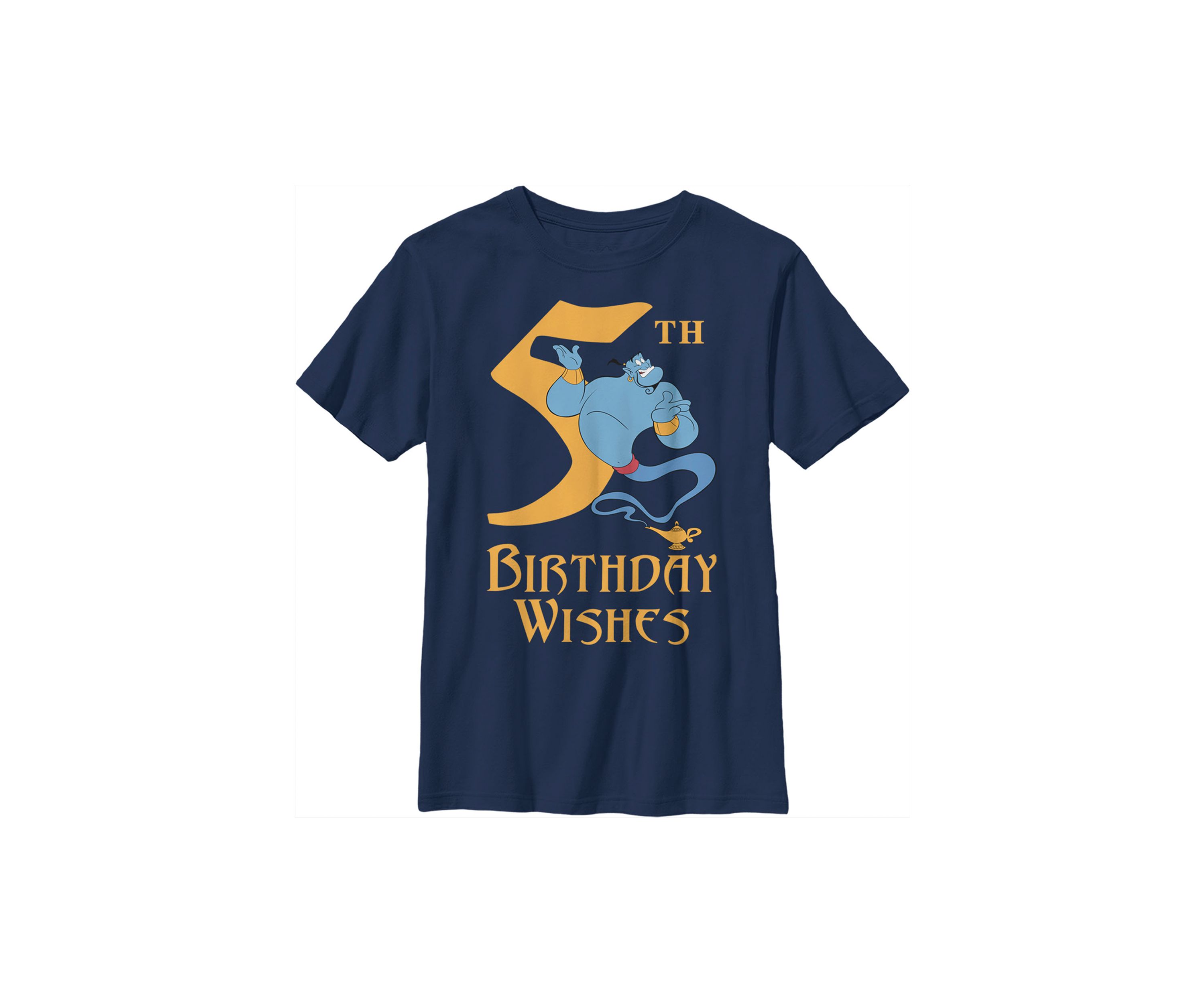 Boys 4-7 Genie 5th Birthday Graphic T-Shirt