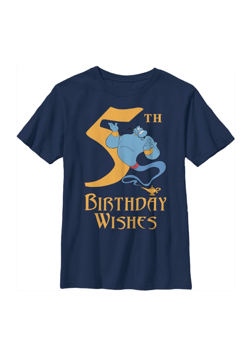Boys 4-7 Genie 5th Birthday Graphic T-Shirt