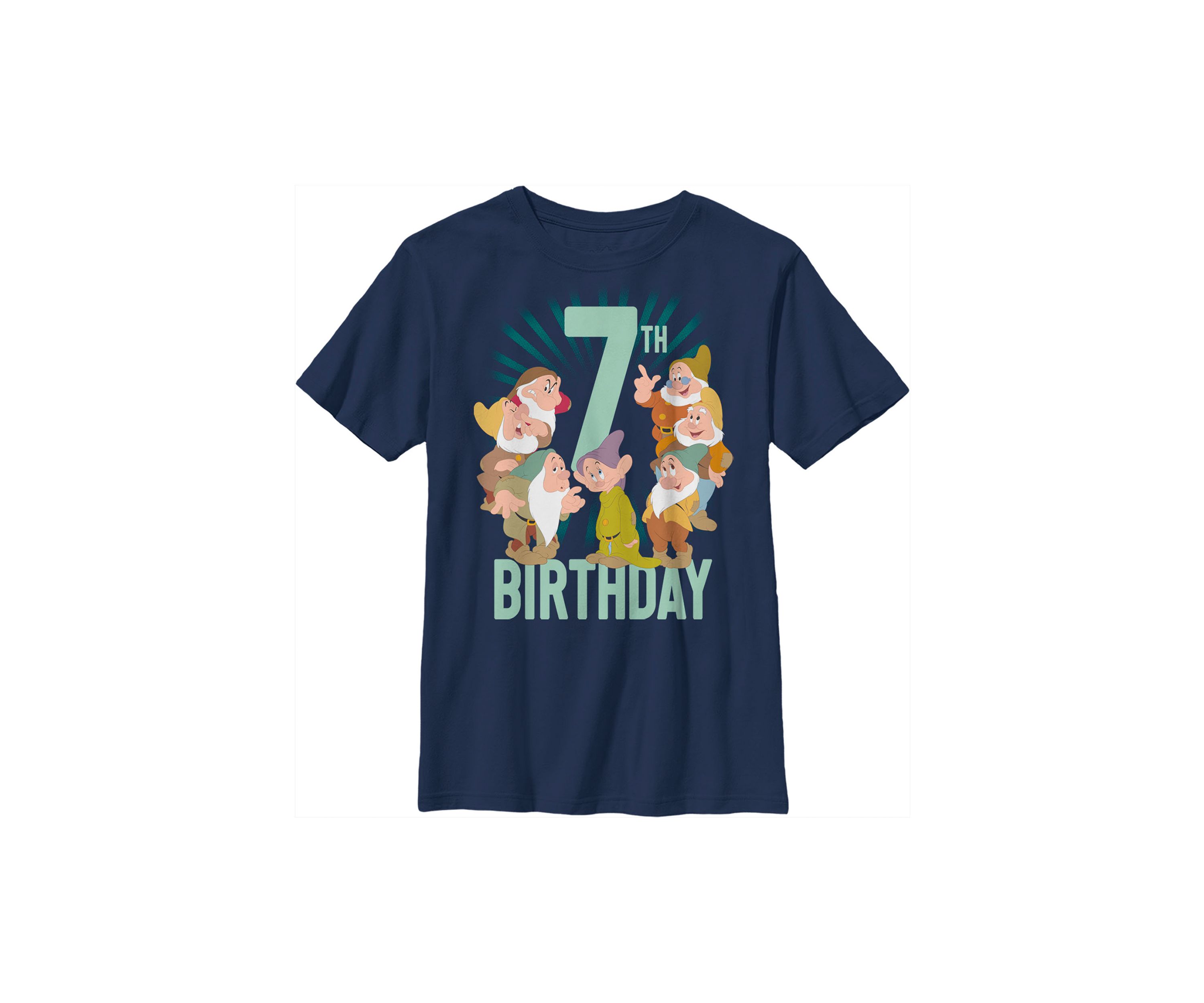 Boys 4-7 Dwarves 7th Birthday Graphic T-Shirt