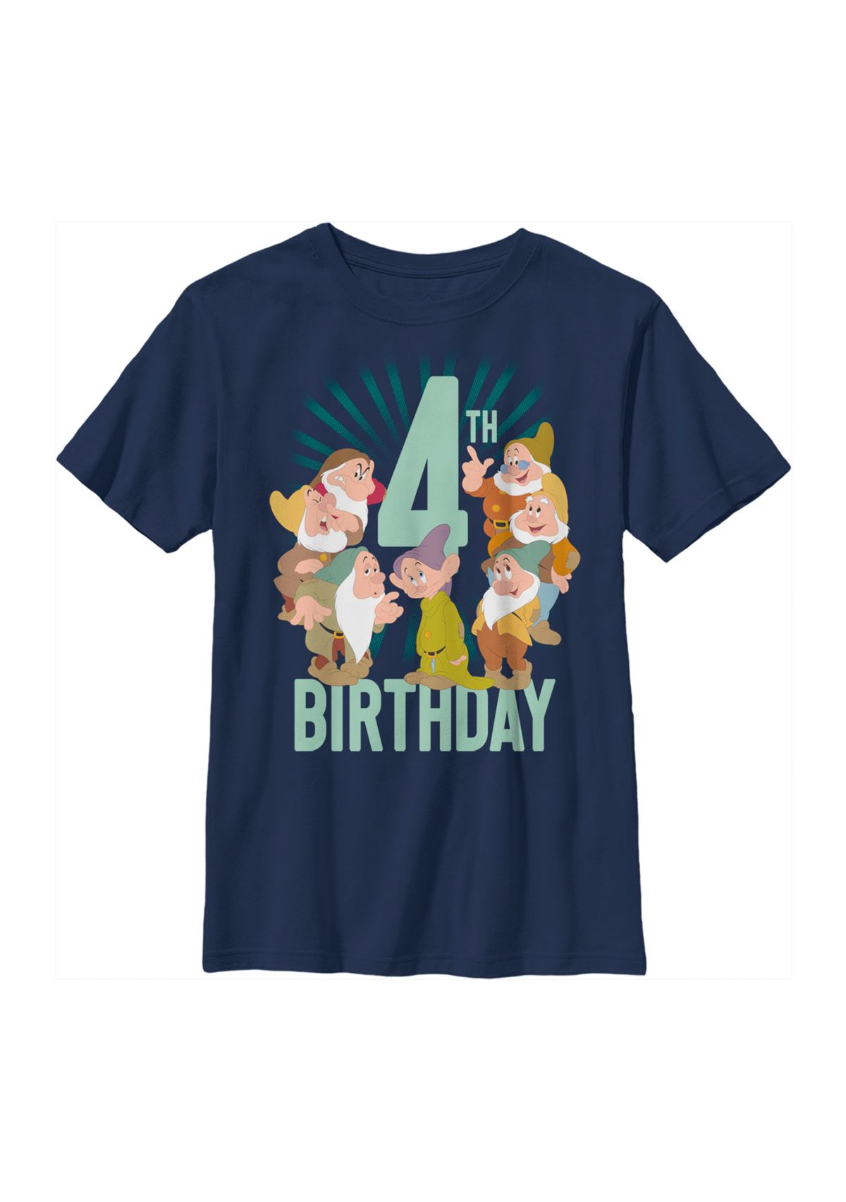 Boys 4-7 Dwarves 4th Birthday Graphic T-Shirt
