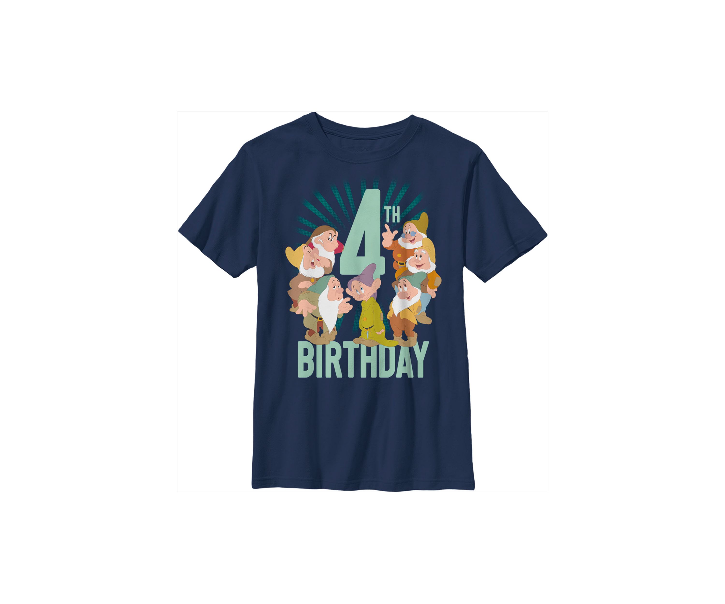 Boys 4-7 Dwarves 4th Birthday Graphic T-Shirt