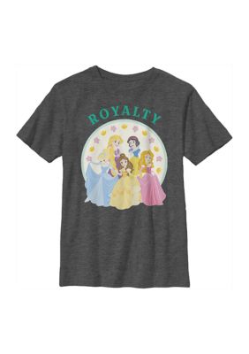 Disney Princess Boys 4-7 Chibi Princess Royalty Graphic T-Shirt, Grey, X-Large