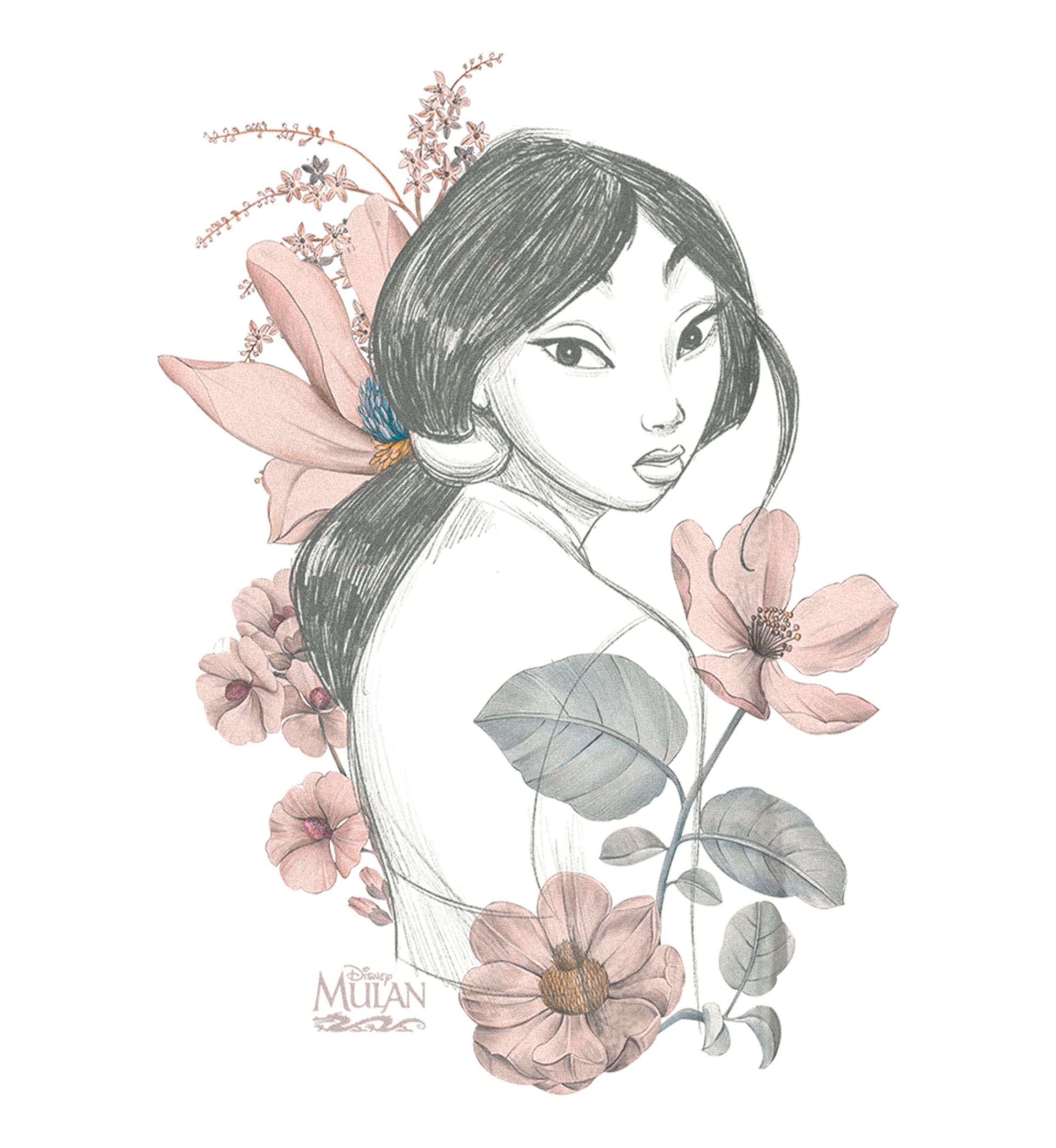 Mulan Magnolia Graphic Top