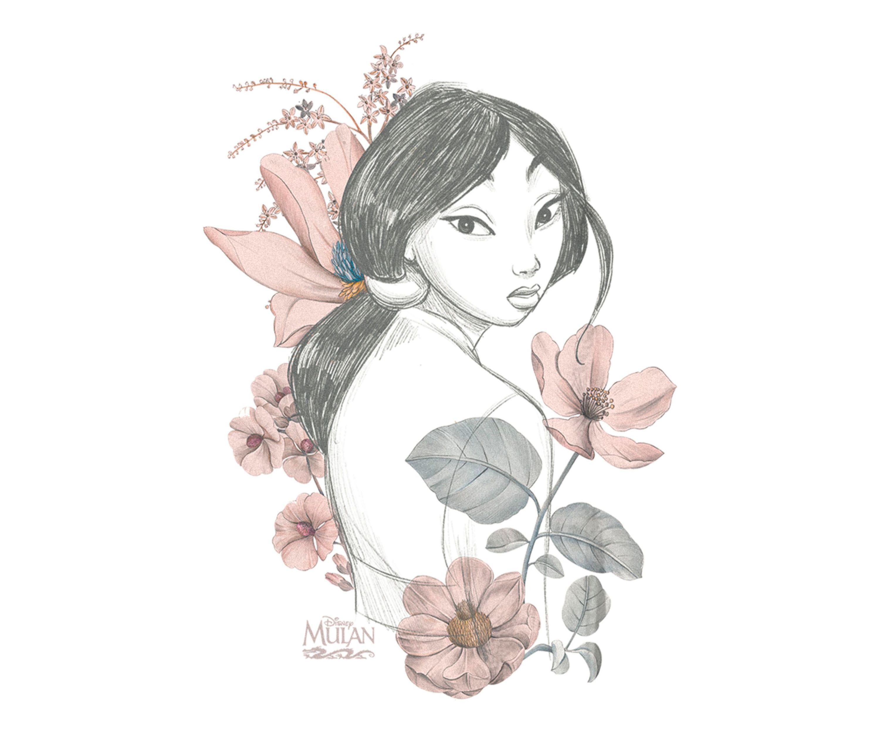 Mulan Magnolia Graphic Top