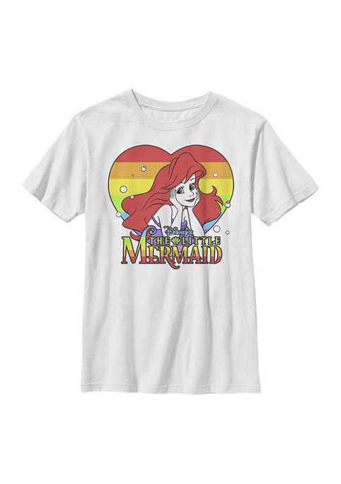 Disney® Princess Boys 4-7 Rainbow Ariel Graphic T-Shirt