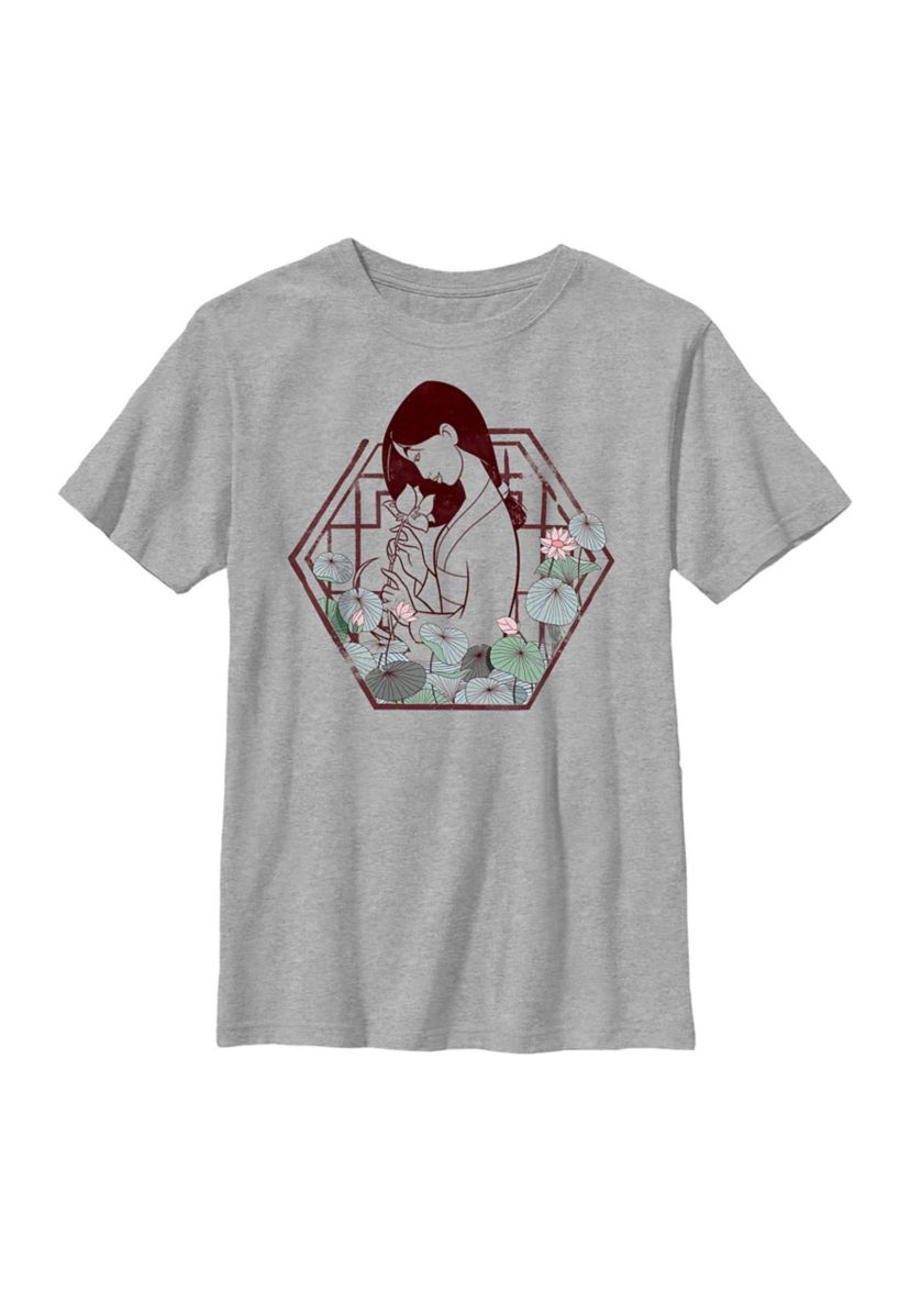 Mulan Lotus Graphic Top