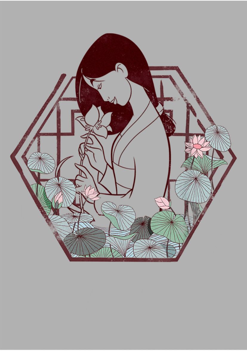 Mulan Lotus Graphic Top