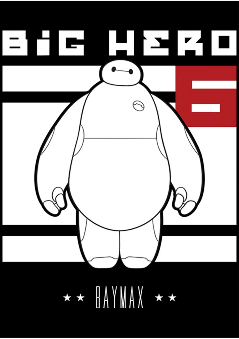 Boys 4-7 Baymax Block Graphic T-Shirt