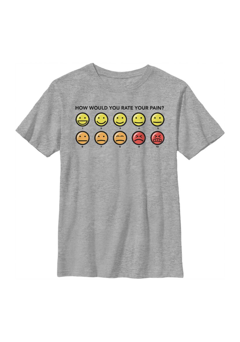 Boys 4-7 Pain Rating Graphic T-Shirt