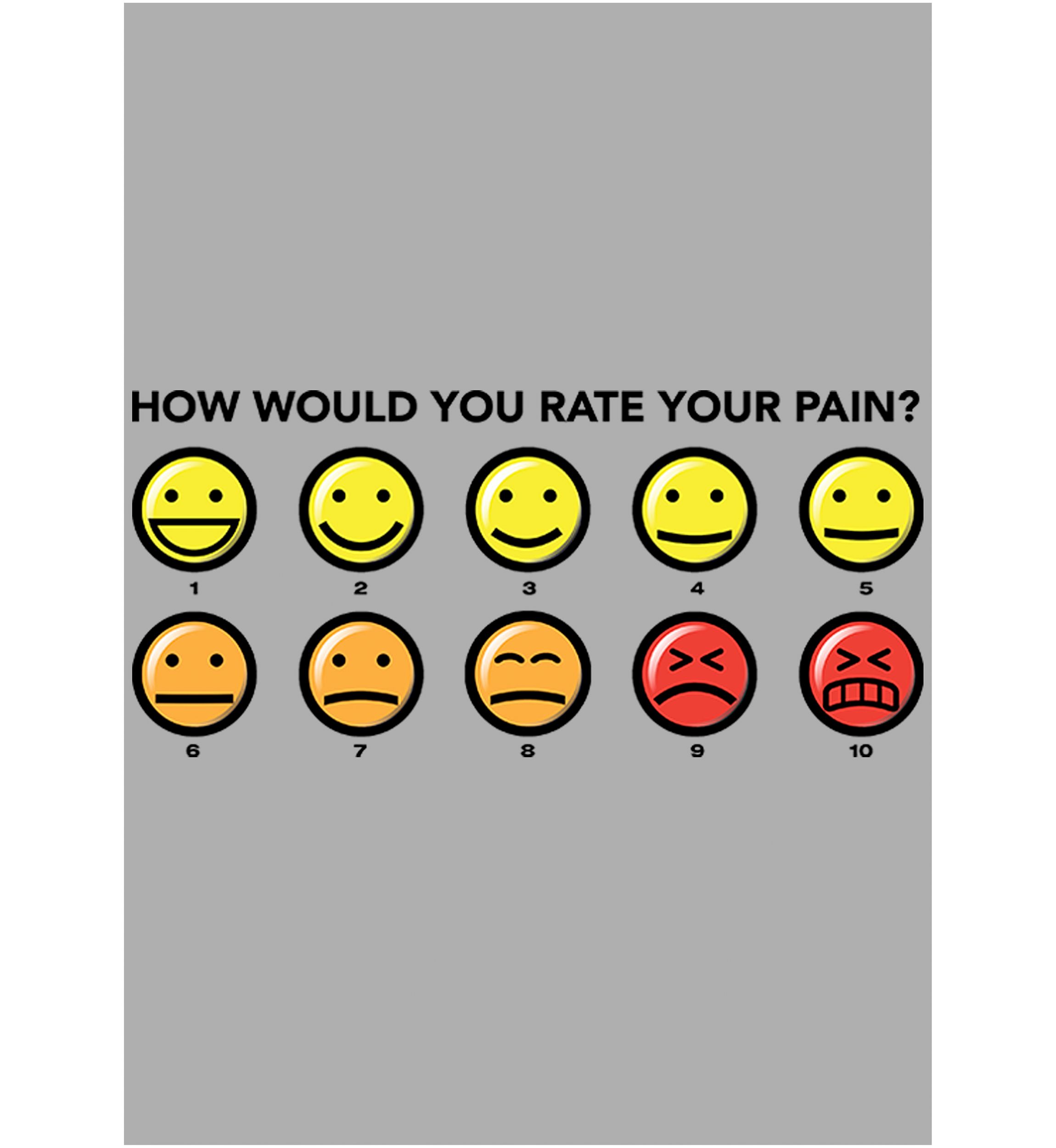 Boys 4-7 Pain Rating Graphic T-Shirt