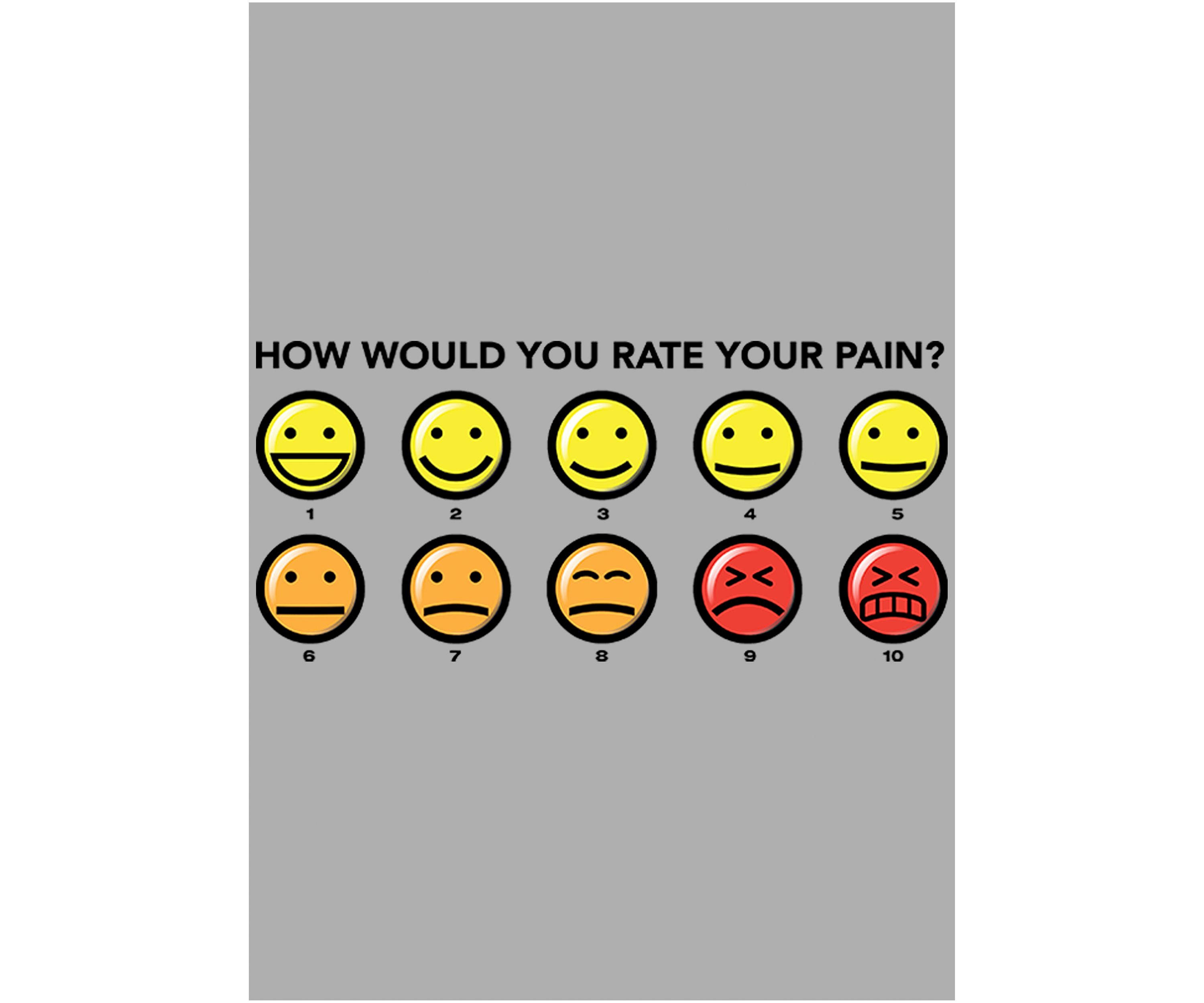 Boys 4-7 Pain Rating Graphic T-Shirt