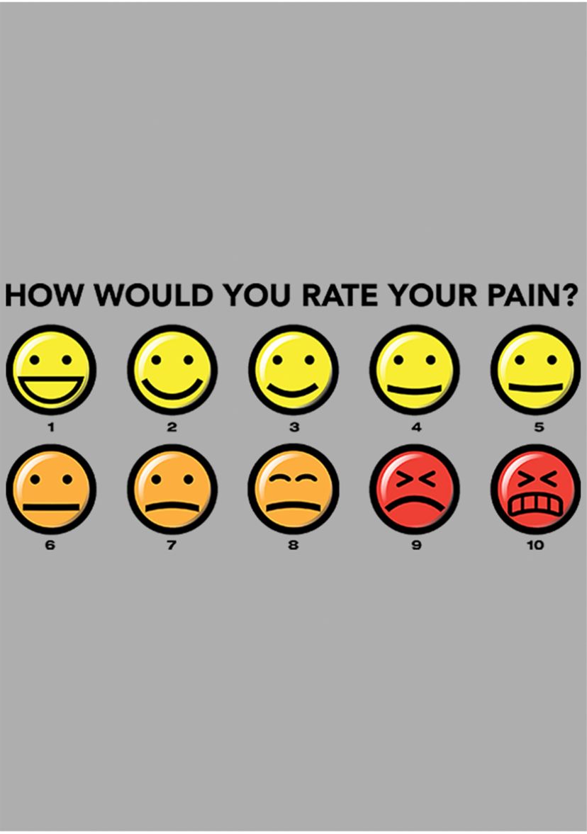 Boys 4-7 Pain Rating Graphic T-Shirt