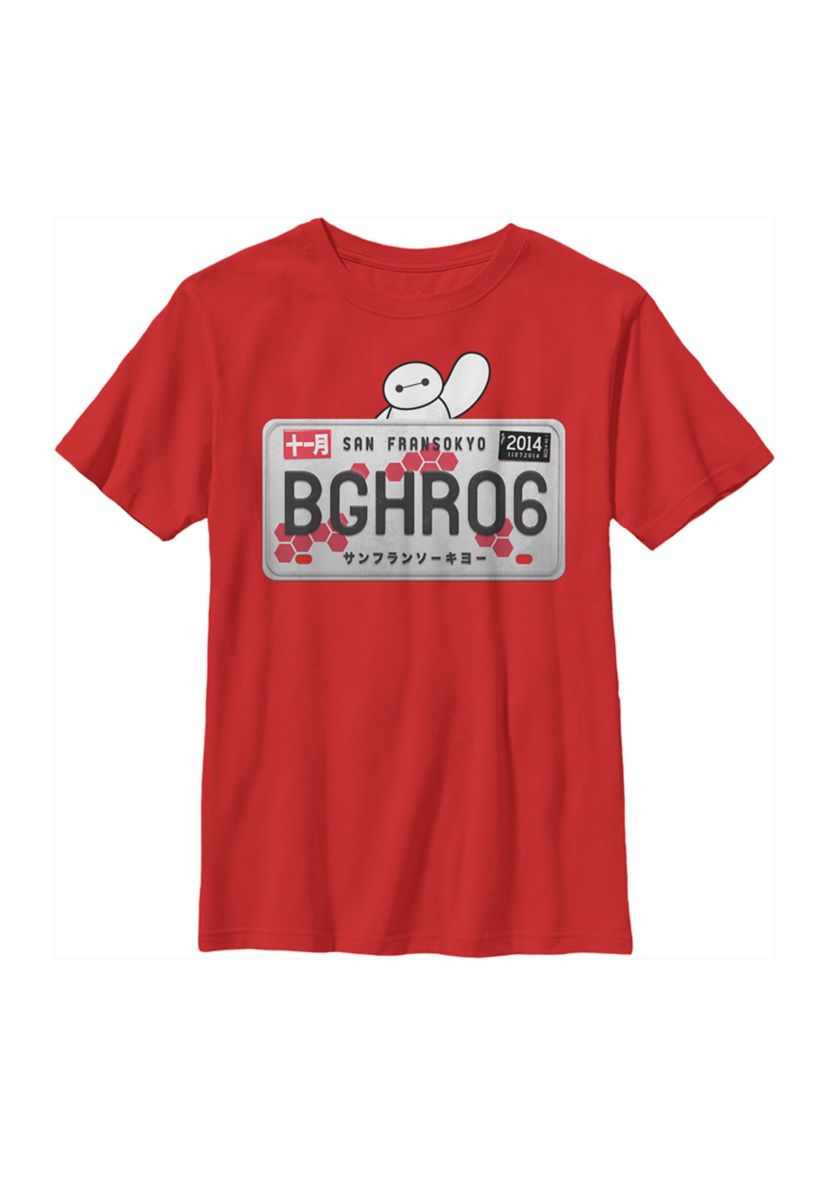 Boys 4-7 San Fransokyo License Plate Graphic T-Shirt