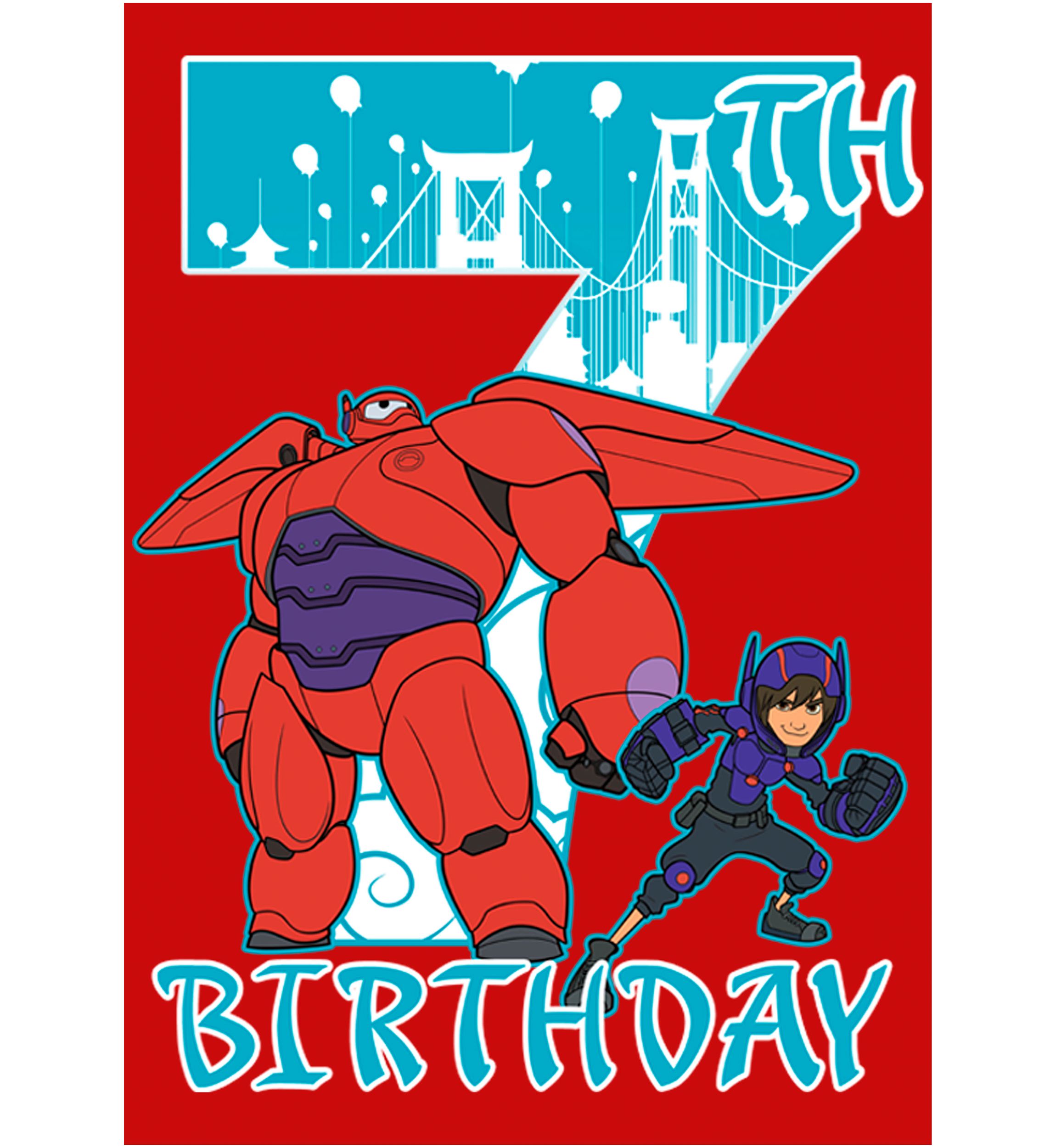 Boys 4-7 Baymax 7 Years Graphic T-Shirt