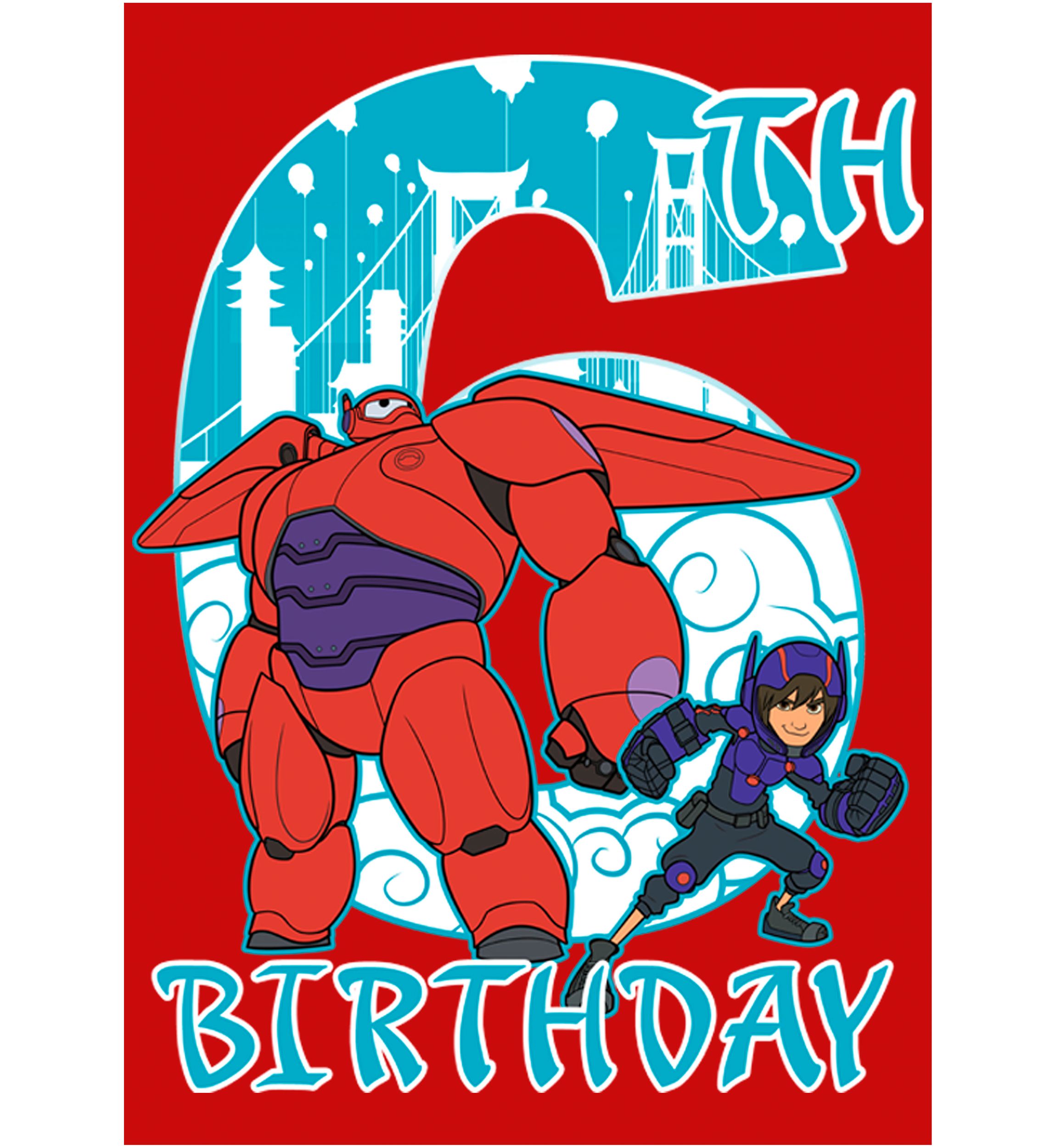 Boys 4-7 Baymax 6 Years Graphic T-Shirt