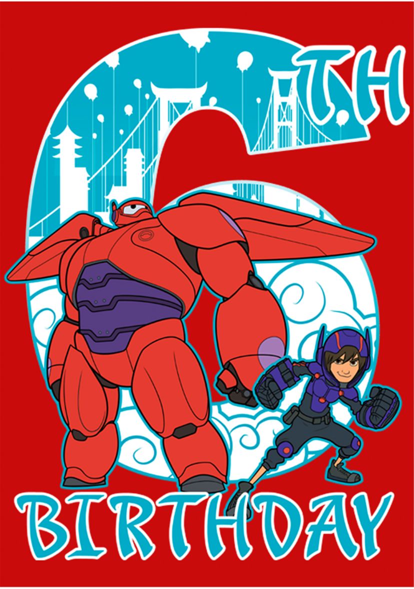 Boys 4-7 Baymax 6 Years Graphic T-Shirt
