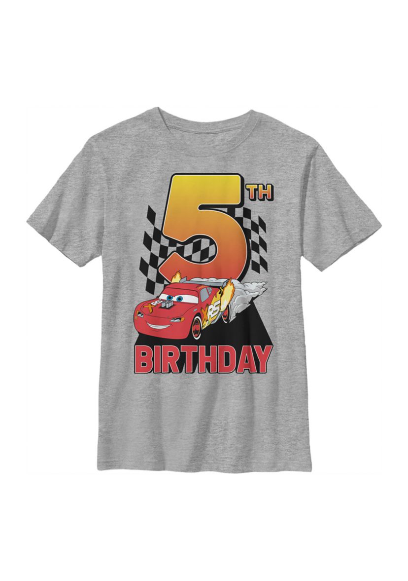 Boys 4-7 Lightning McQueen 5th Birthday Graphic T-Shirt