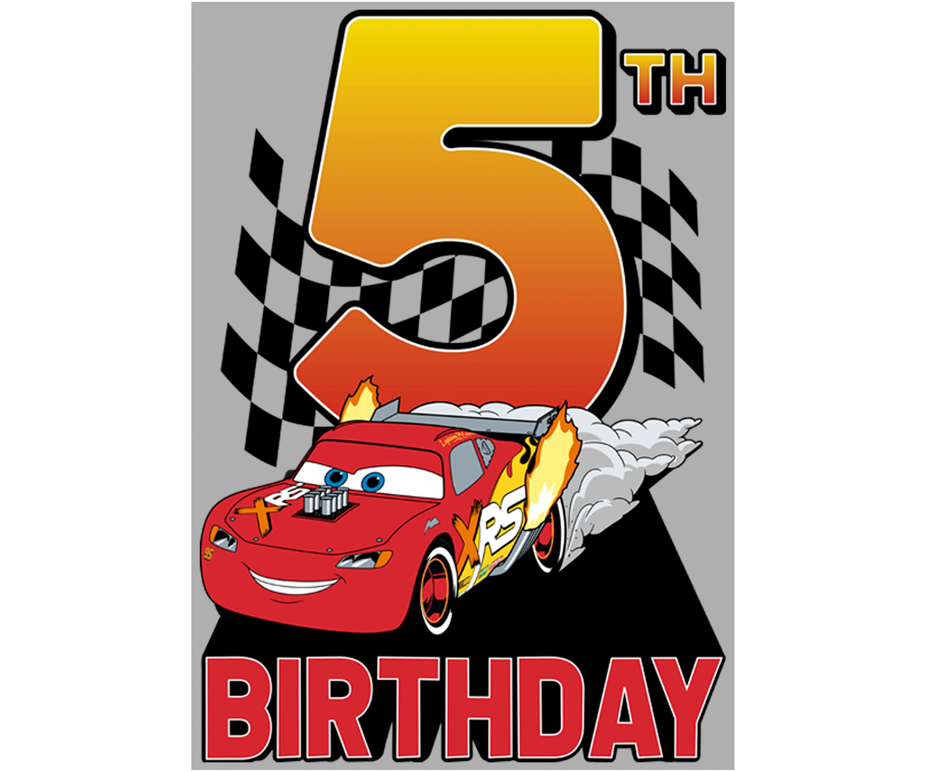 Boys 4-7 Lightning McQueen 5th Birthday Graphic T-Shirt