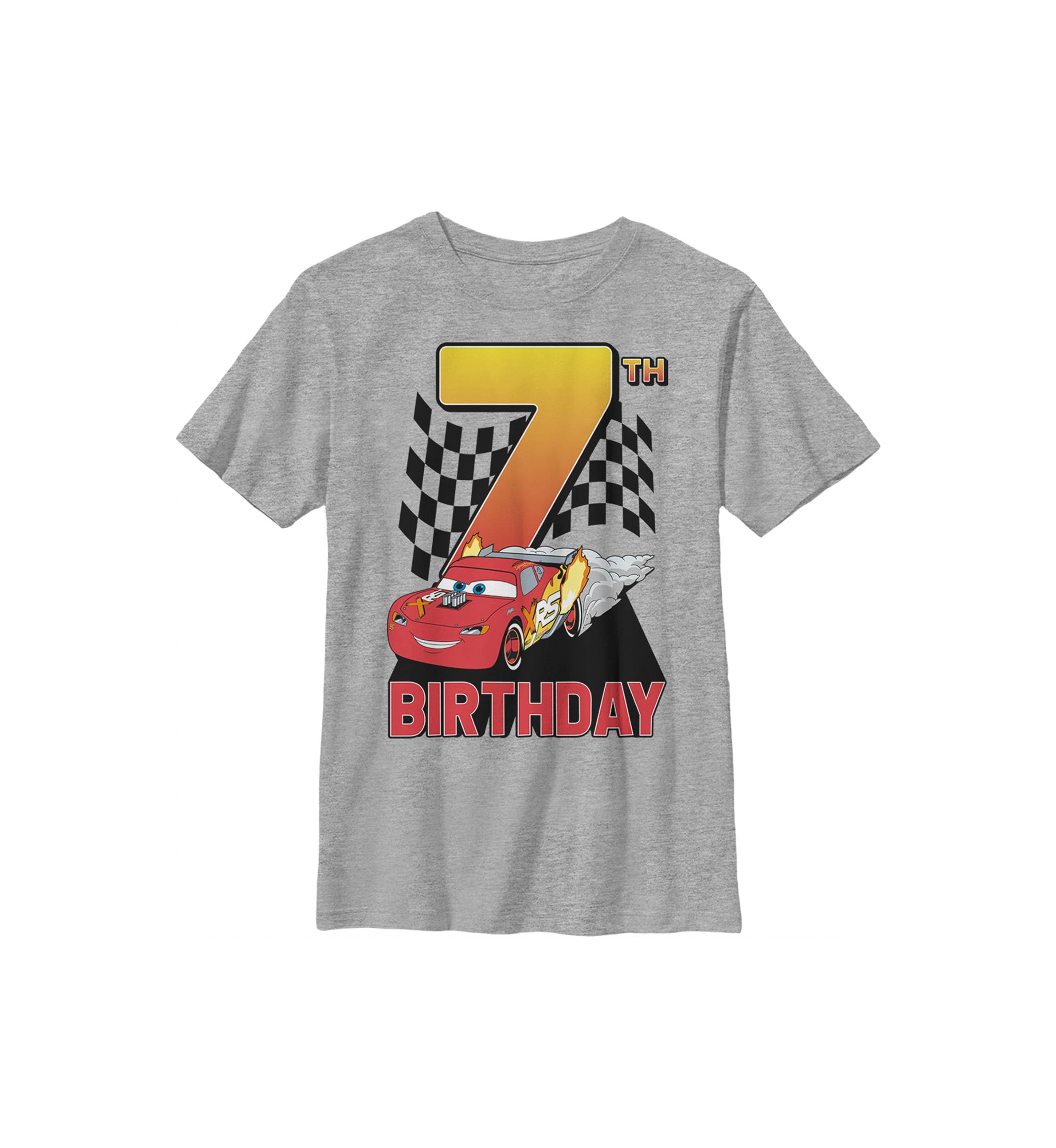 Boys 4-7 Lightning McQueen 7th Birthday Graphic T-Shirt