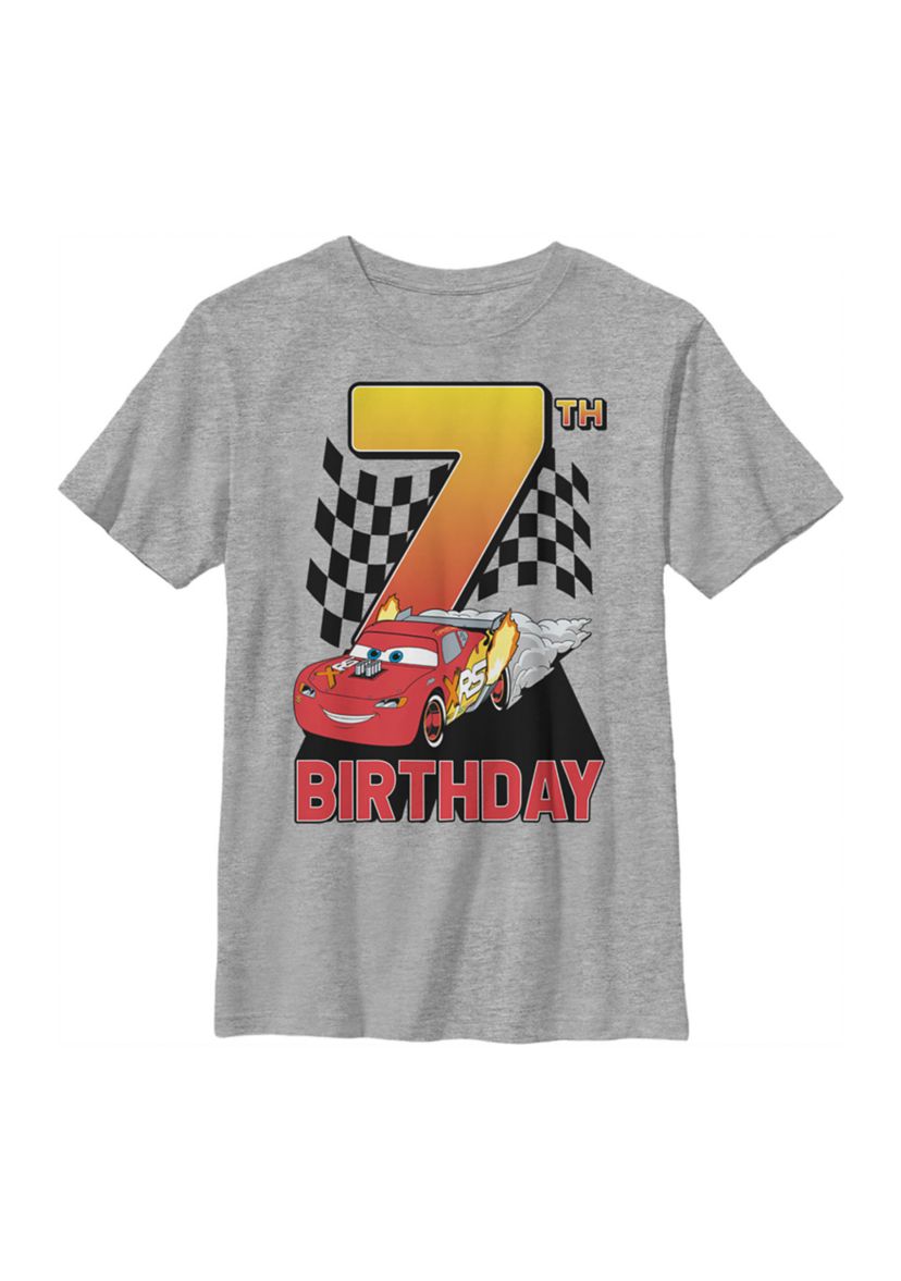Boys 4-7 Lightning McQueen 7th Birthday Graphic T-Shirt