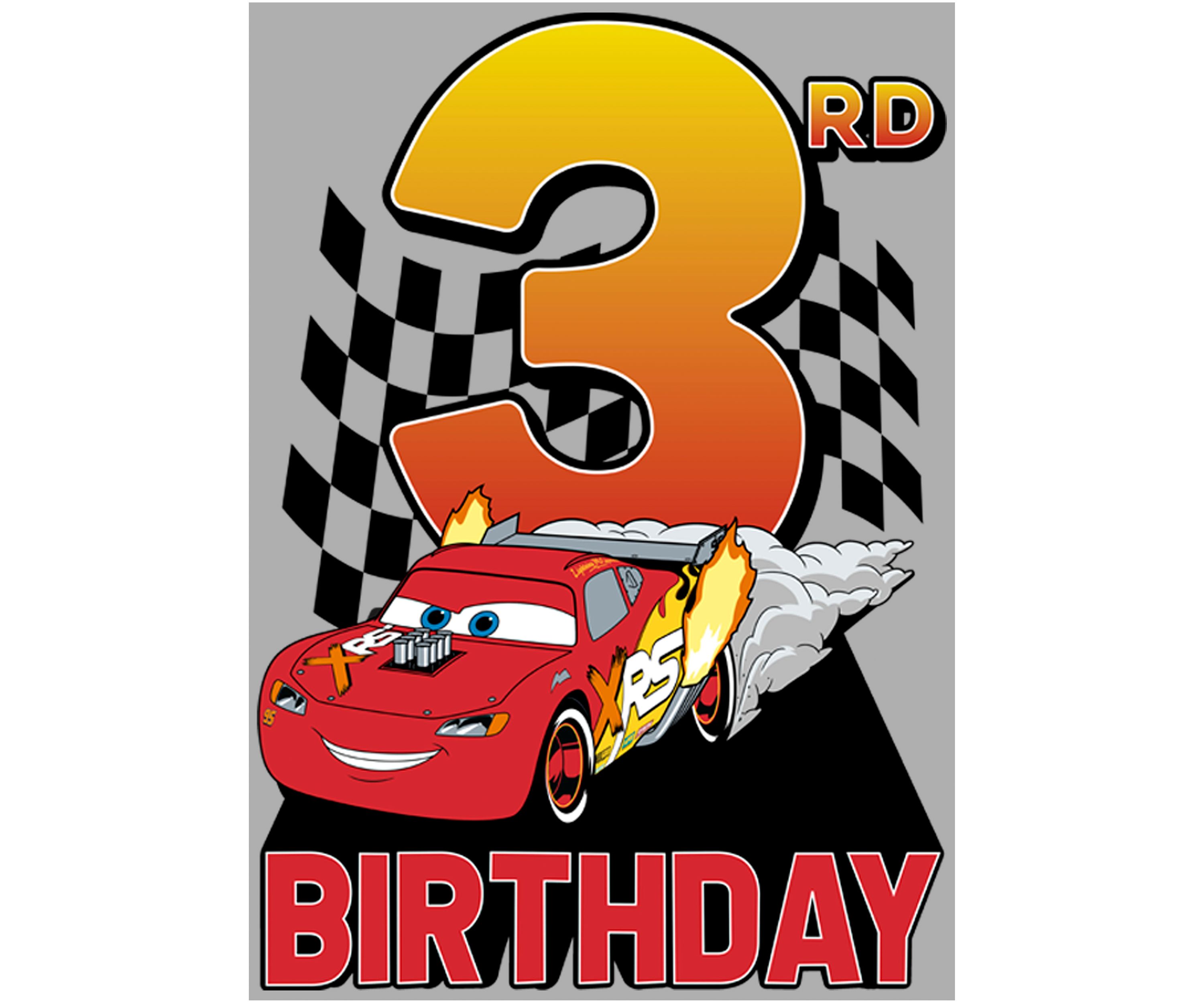 Boys 4-7 Lightning McQueen 3rd Birthday Graphic T-Shirt