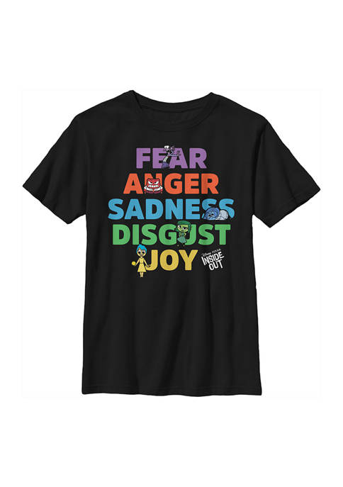 Disney® Boys 4-7 Emotions Graphic T-Shirt