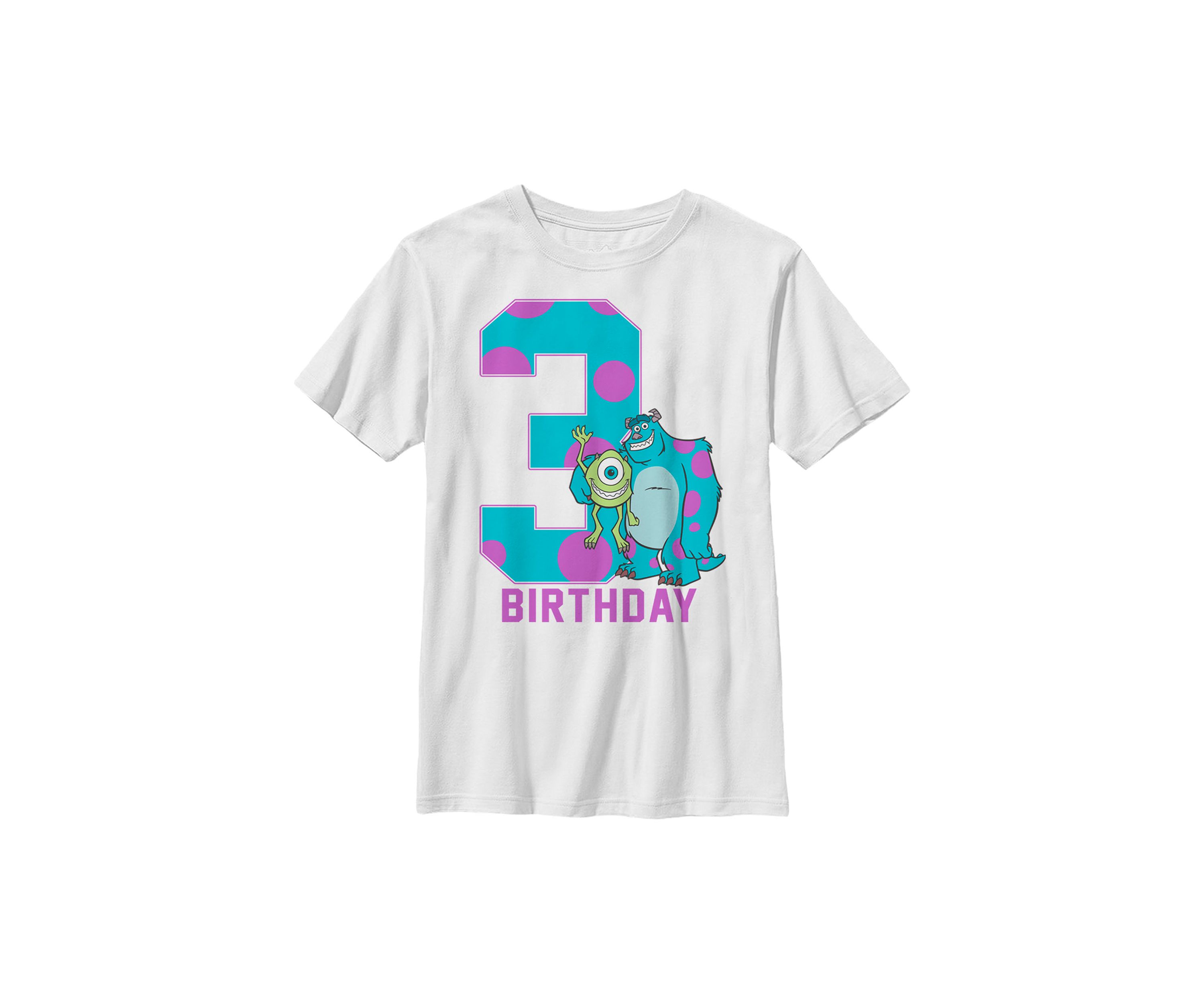 Boys 4-7  Birthday Monster Graphic T-Shirt