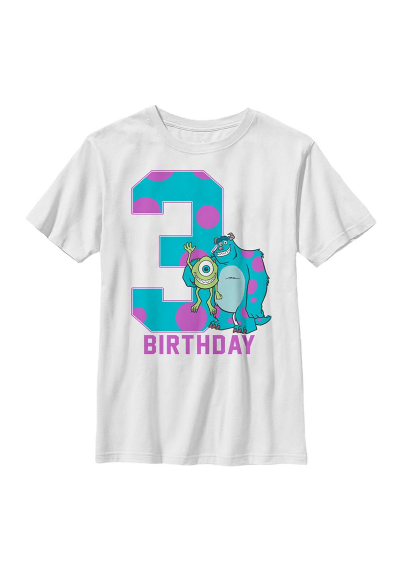 Boys 4-7  Birthday Monster Graphic T-Shirt