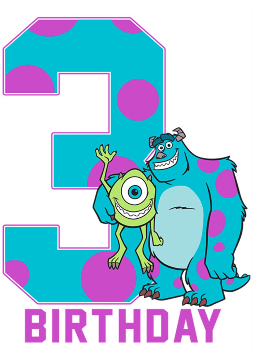 Boys 4-7  Birthday Monster Graphic T-Shirt
