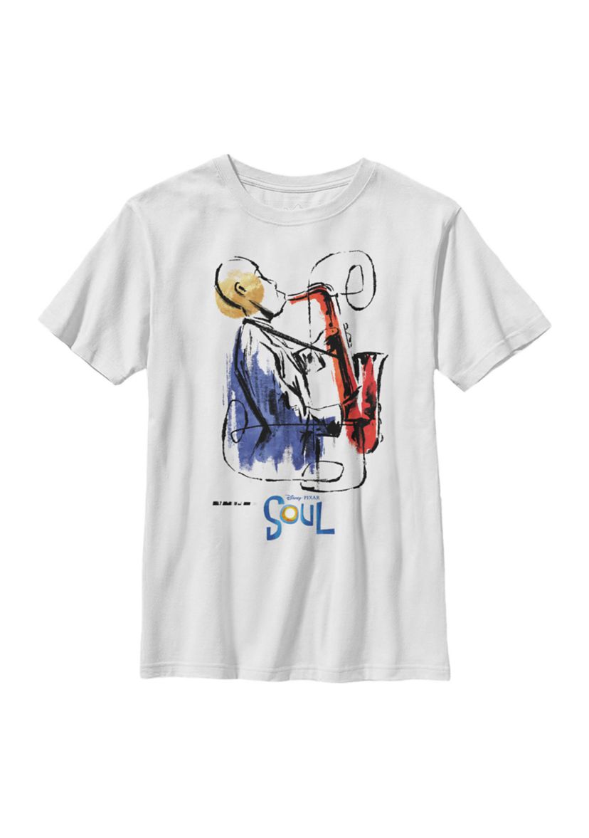 Boys 4-7  Sax Painting Graphic Top