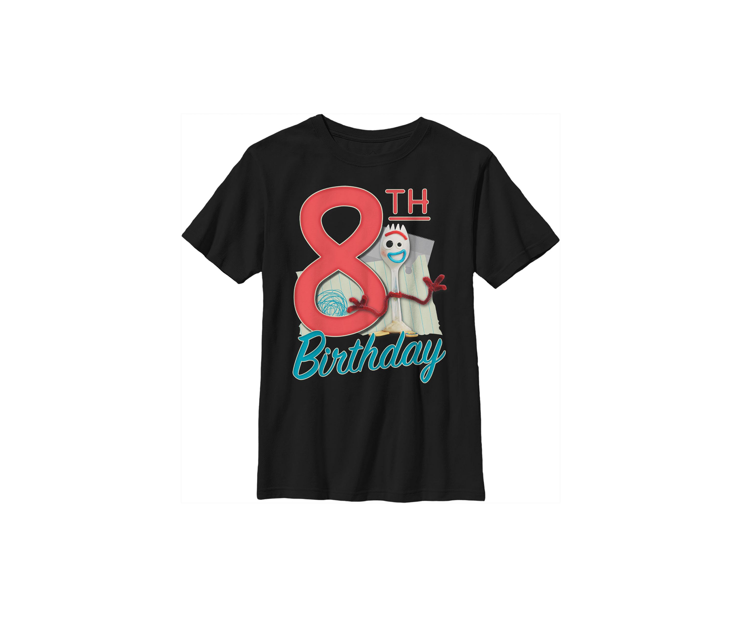 Boys 4-7 Forky 8th Birthday Graphic T-Shirt