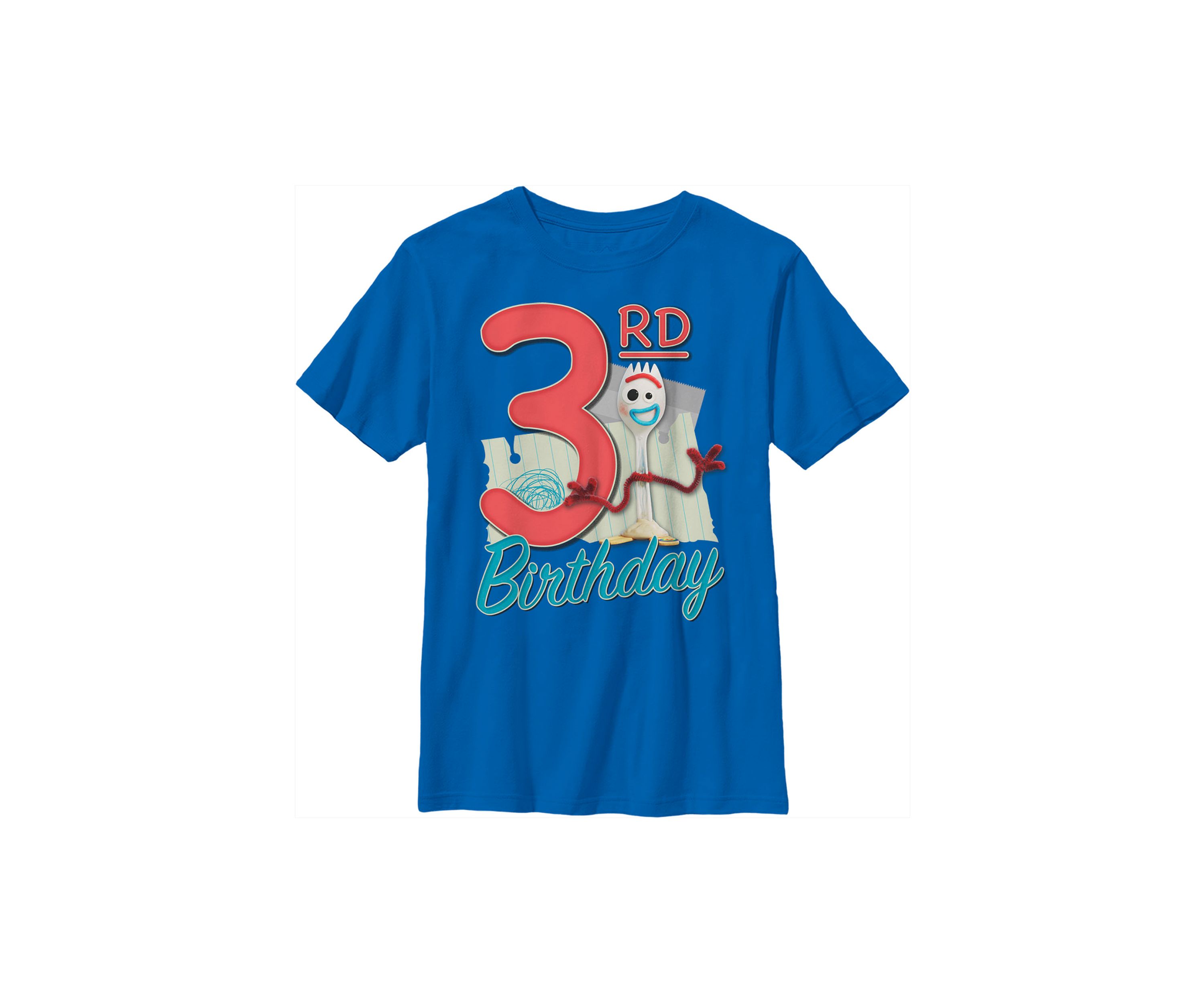 Boys 4-7 Forky 3rd Birthday Graphic T-Shirt
