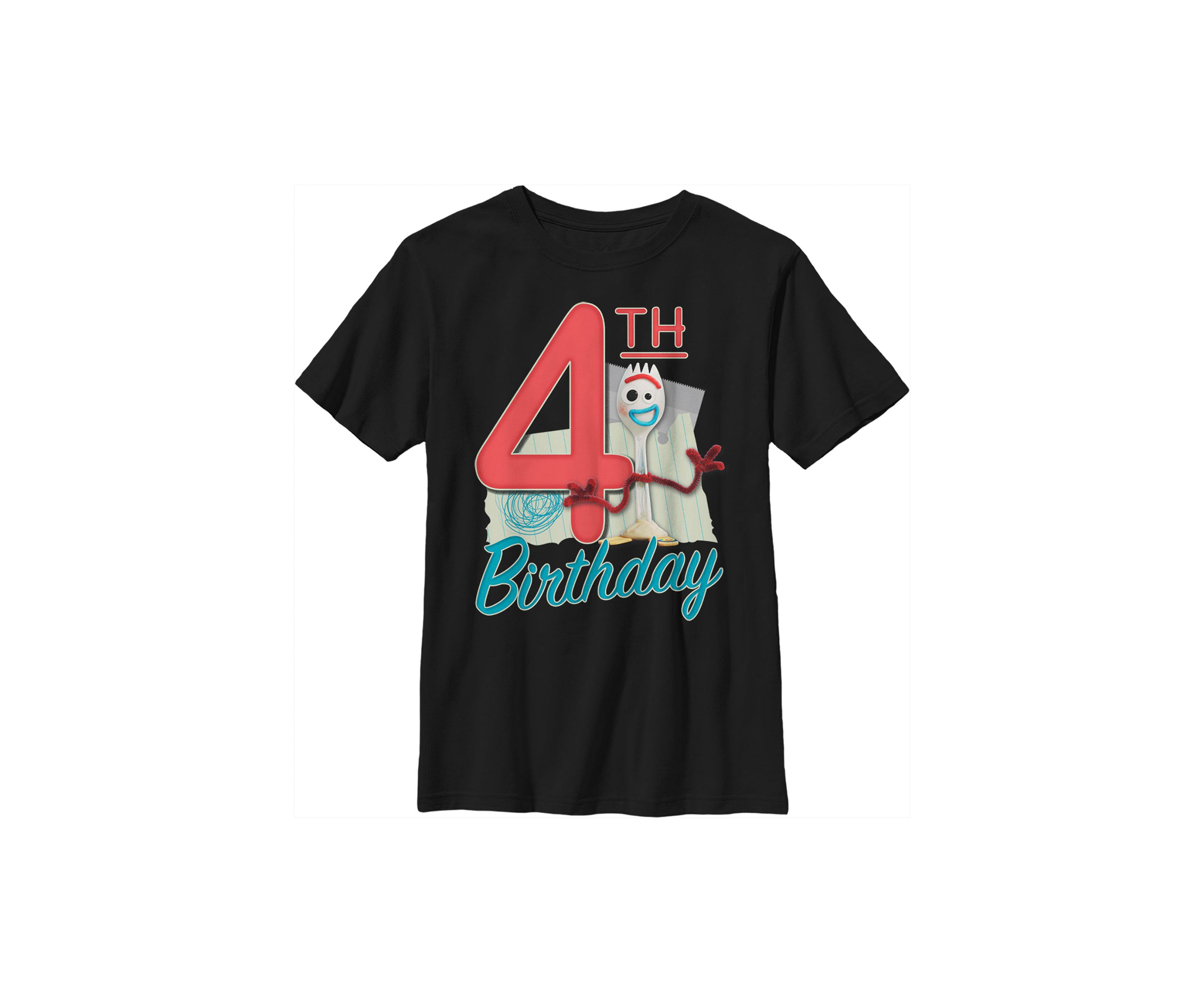 Boys 4-7 Forky 4th Birthday Graphic T-Shirt