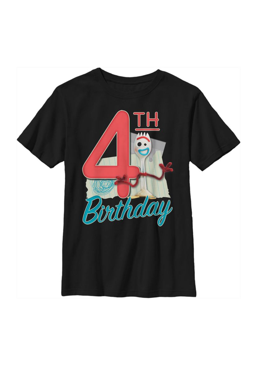 Boys 4-7 Forky 4th Birthday Graphic T-Shirt