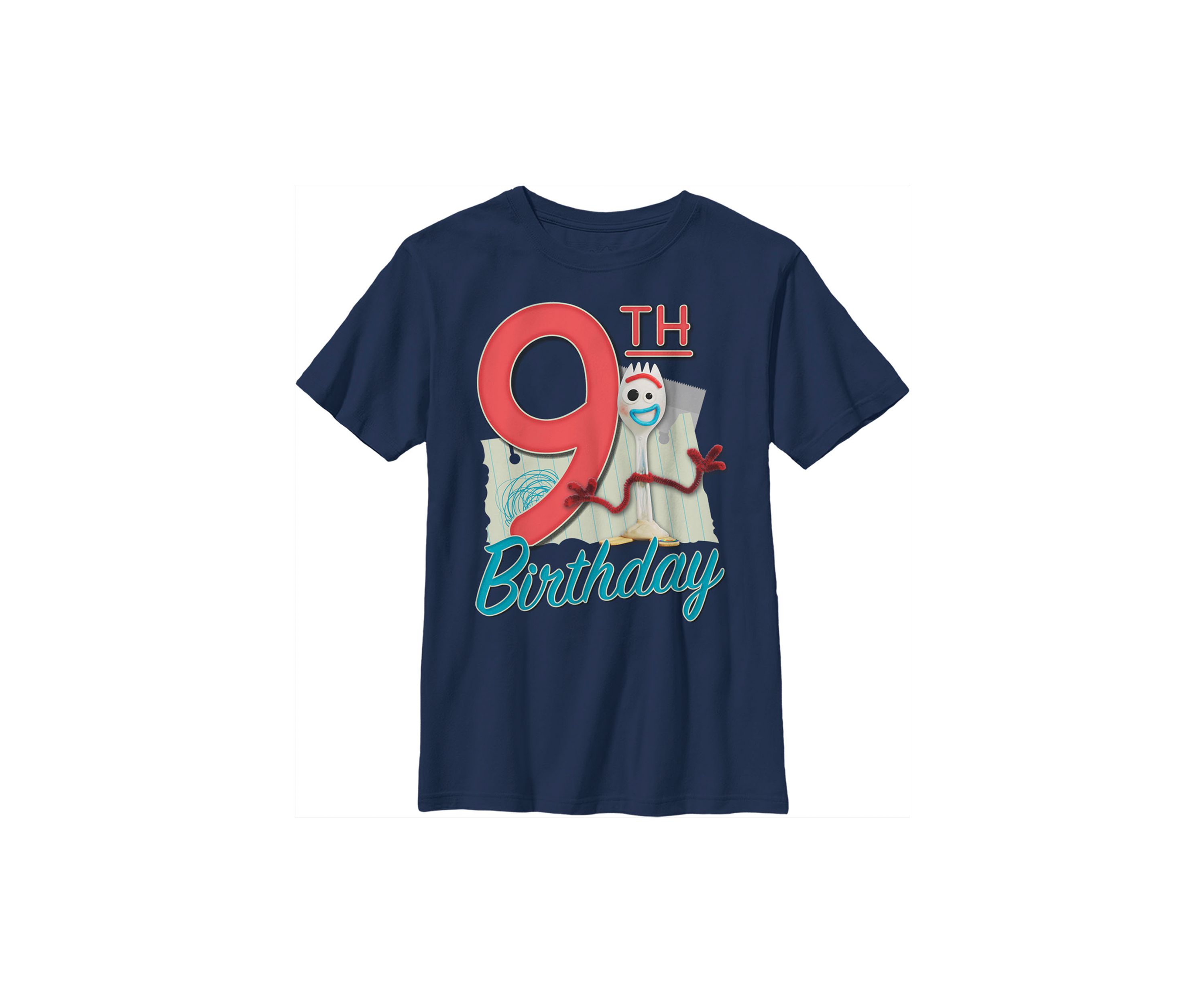 Boys 4-7 Forky 9th Birthday Graphic T-Shirt