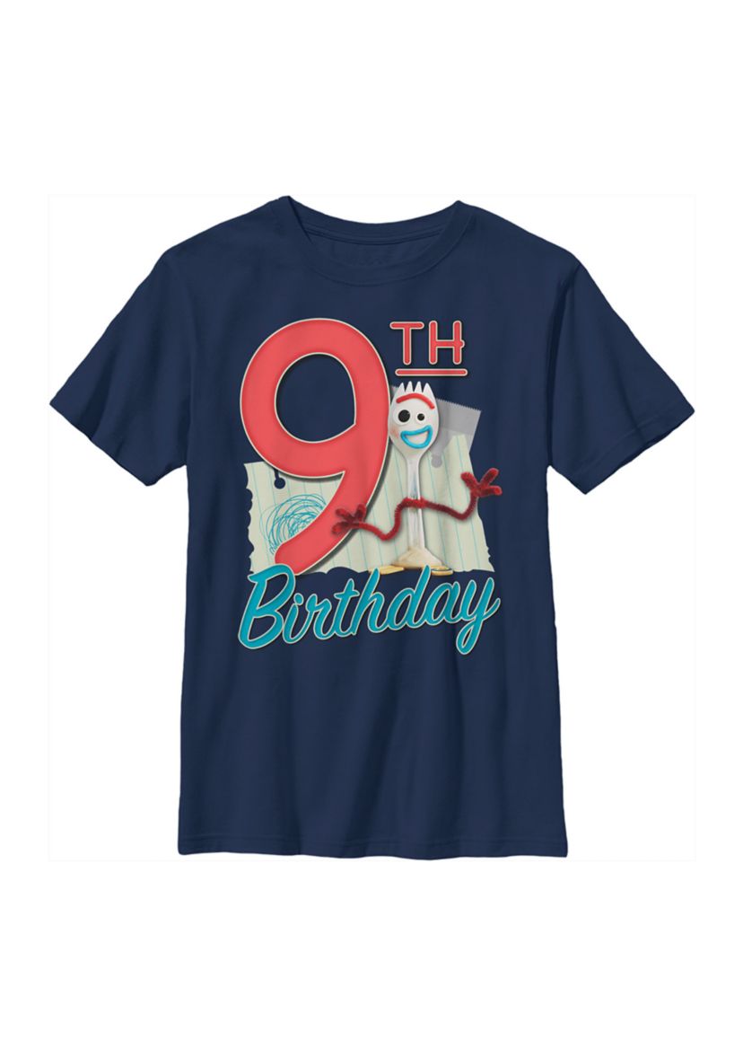 Boys 4-7 Forky 9th Birthday Graphic T-Shirt