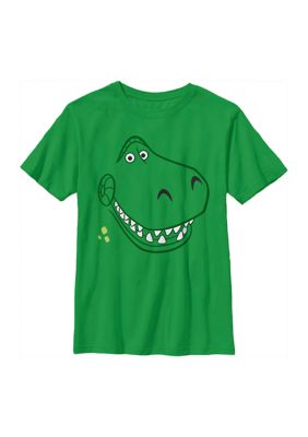 Disney Pixar Boys 4-7 Rex Big Face Graphic T-Shirt, Small