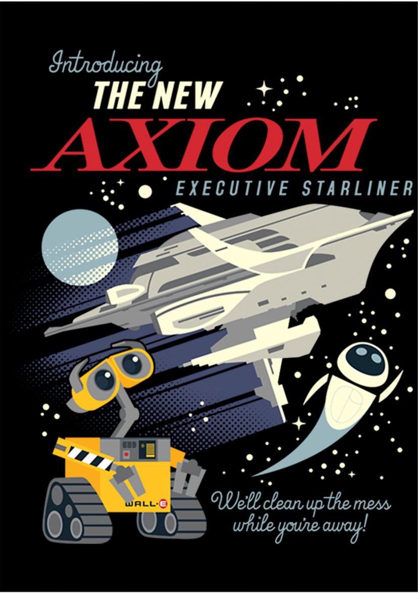 Boys 4-7 Wall-E Axiom Poster Graphic T-Shirt