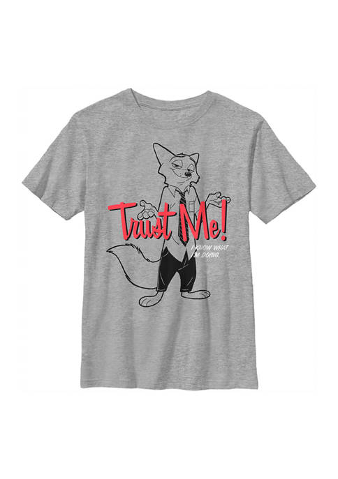 Disney® Boys 4-7 Trust A Fox Graphic T-Shirt